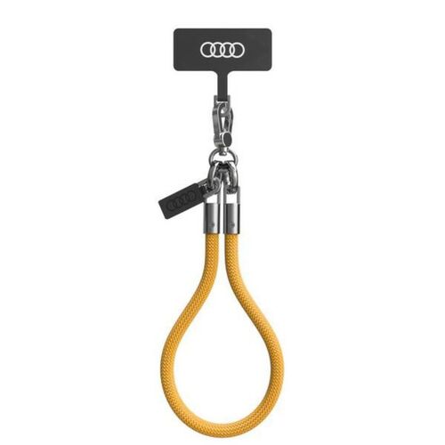Audi Universal Handy Umh�ngeband Schlaufe Nylon-Band 28cm 8mm Gelb
