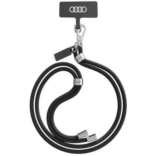 Audi Universal Handy Umh�ngeband Schlaufe Nylon-Band 120cm 6mm Schwarz