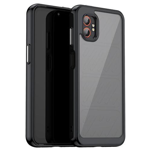 F�r Samsung Galaxy XCover 7 Pro Colorful Serie TPU Acryl H�lle Schwarz