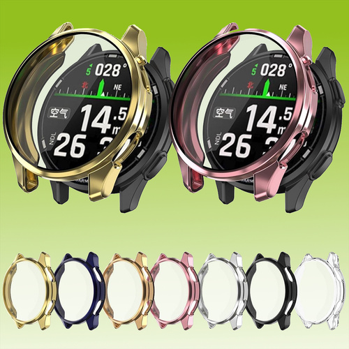 F�r Garmin Approach S50 Full Cover TPU Electroplated Smart Watch Schutz H�lle