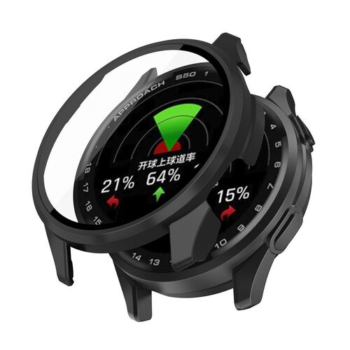 Fr Garmin Approach S50 Kunststoff Watch Schutz Hlle + Tempered 9H Hart Glas 