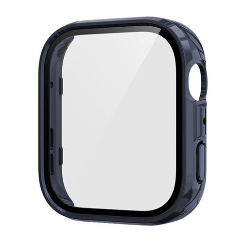 F�r Huawei Watch Fit 4 Kunststoff Watch PC H�lle + 9H Hart Glas Blau