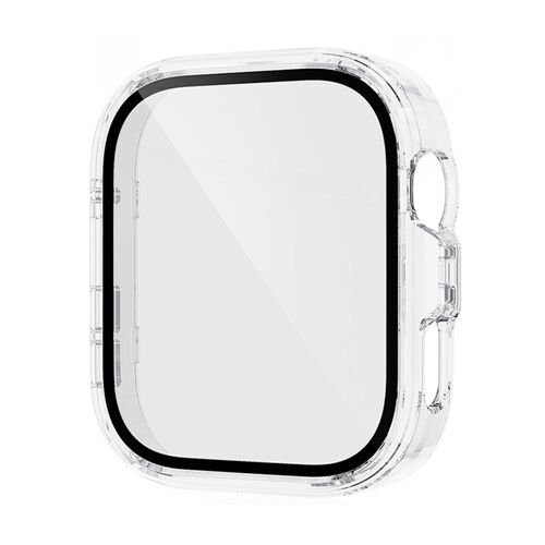 F�r Huawei Watch Fit 4 Pro Kunststoff H�lle + 9H Hart Glas Transparent