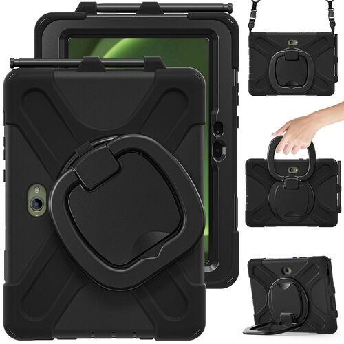 F�r Samsung Galaxy Tab Active 5 Pro 360 Grad Tasche Halterung und Gurt