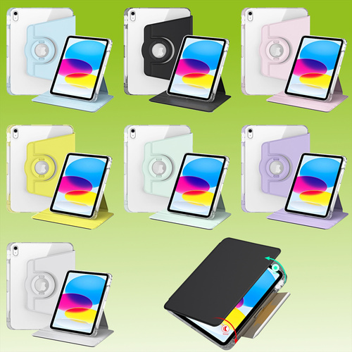 Hlle fr Tablets Aufstellbare 360 Grad Acryl / Kunstleder Hybrid Schutzhlle