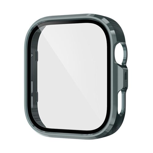 F�r Huawei Watch Fit 4 Pro Kunststoff PC H�lle + 9H Hart Glas Gr�n