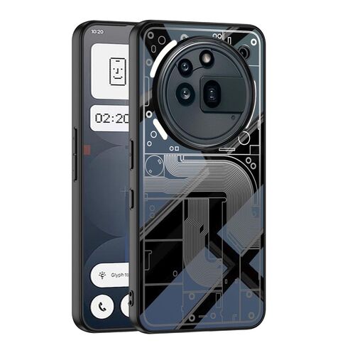 F�r Nothing Phone 3a Pro GKK Skin Feel Design TPU Schutz H�lle Schwarz