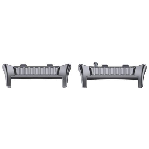 F�r Huawei Watch D2 1 Paar Edelstahl Armband Verbindungsst�ck Grau