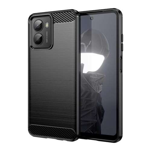 Fr HMD Fusion / Fusion X1 Carbon Brushed Design TPU Hlle Schwarz