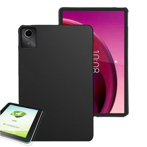 F�r Lenovo Idea Tab Pro TPU Silikon Schutz H�lle Schwarz + H9 Glas