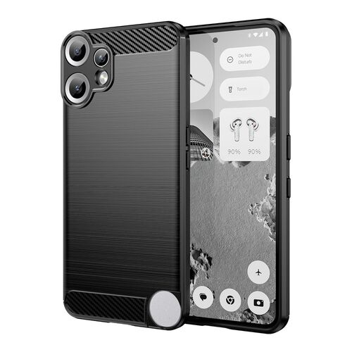 F�r Nothing CMF Phone 2 Pro Carbon Brushed Design TPU H�lle Schwarz