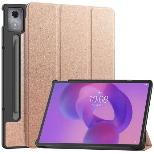 F�r Lenovo Idea Tab Pro 3folt Wake Smart Cover Tasche H�lle Rose Gold