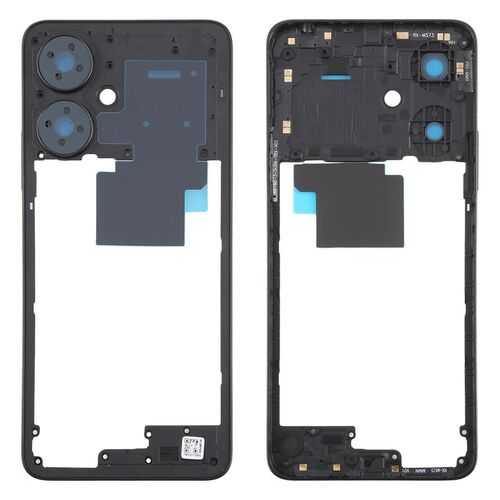 F�r Xiaomi Redmi 13C 5G Mittelrahmen Bezel Plate Ersatzteil Reparatur Schwarz