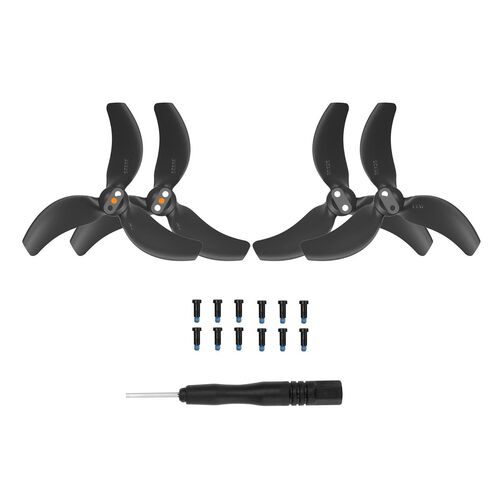 F�r DJI Avata 2 Drohne 2x Sunnylife Color 3-Blatt Propeller Schwarz