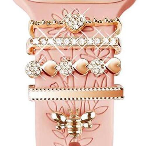 Smartwatch Deko-Ringe Gold Metall 5er Set 20mm Zubehr