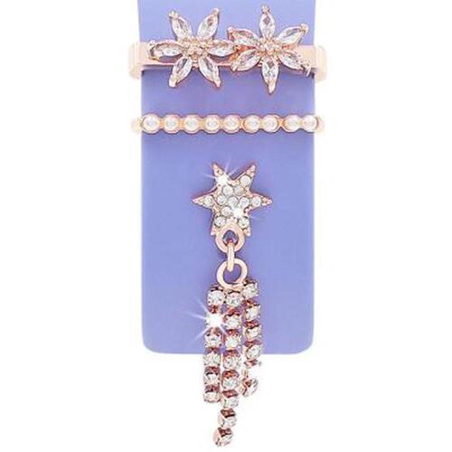 Smartwatch Deko-Ringe Gold Metall 3er Set 22mm Zubeh�r f�r Armb�nder