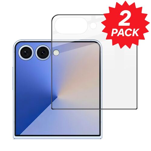F�r Samsung Galaxy Z Flip7 5G 2x Back Screen 3D Full Schutz Hart Glas