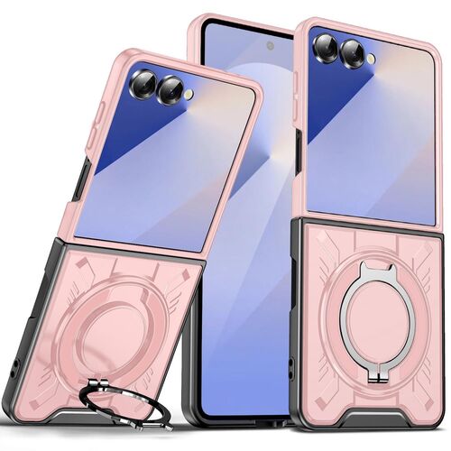 F�r Samsung Galaxy Z Flip7 5G MagSafe 360 Grad Ringhalter H�lle Rosa