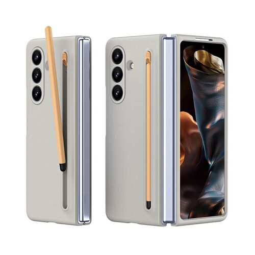 F�r Samsung Galaxy Z Fold7 5G Skinfeel Design Schutz H�lle mit Stifthalterung 
