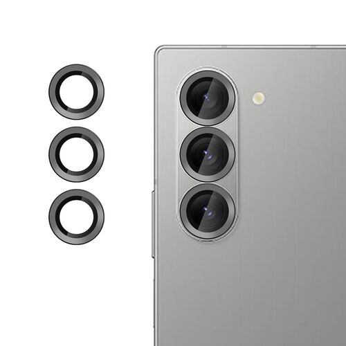 F�r Samsung Galaxy Z Fold7 5G Kamera 9H Hart Glas Schutz Ring Schwarz