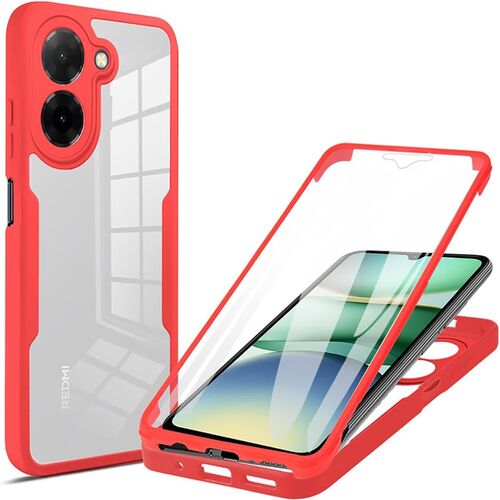 F�r Xiaomi Redmi A5 4G Full Body 360 Acrylic Hybrid TPU H�lle Rot