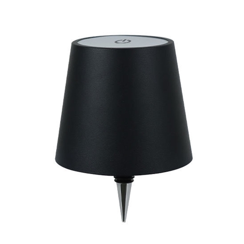 LED Tischlampe Flaschenaufsatz USB-C dimmbar 3-fach Lichtfarbe Aluminium Schwarz