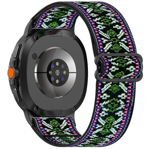 F�r Samsung Galaxy Watch 8 / 8 Classic Elastisches Nylon Arm Band M4