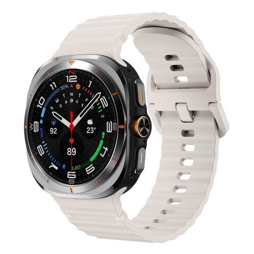 F�r Samsung Galaxy Watch 8 / 8 Classic Design Silikon Armband Gr��e: L 