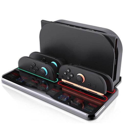 F�r Nintendo Switch 2 Controller Ladestation St�nder 8 Spiele Slots