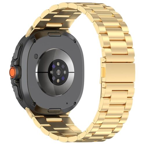 F�r Samsung Galaxy Watch 8 / 8 Classic Bead Edelstahl Arm Band Gold