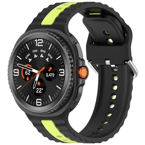 F�r Samsung Galaxy Watch 8 / 8 Two Color Silikon Smart Watch Armband 