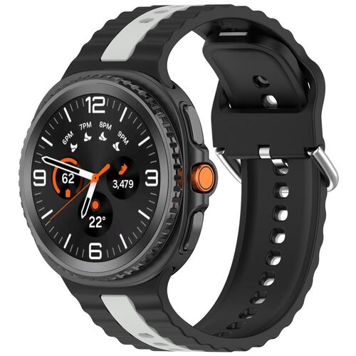 F�r Samsung Galaxy Watch 8 / 8 Two Color Silikon Smart Watch Armband 