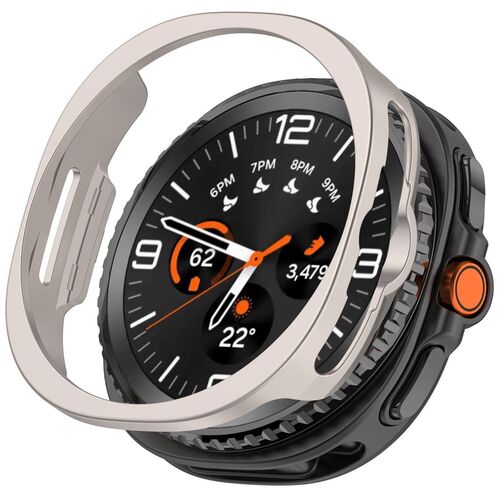 F�r Samsung Galaxy Watch 8 Classic 46mm Kunststoff Smart H�lle Beige