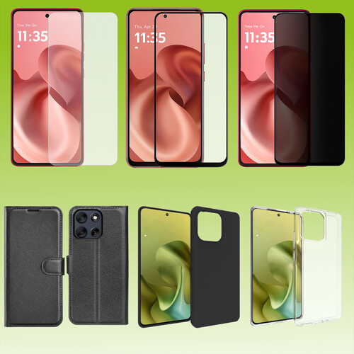 F�r Motorola Moto G86 5G Schutz Cover H�lle Tasche TPU Hart Glas Folie AUSWAHL