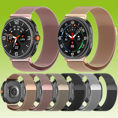 F�r Samsung Galaxy Watch 8 / 8 Classic Milan Metall Stahl Mesh Armband