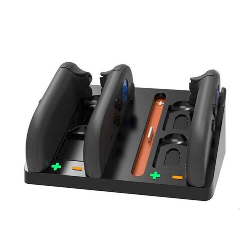 F�r Nintendo Switch 2 Joy-Con 4-in-1 Ladestation mit Spielkarten Slots