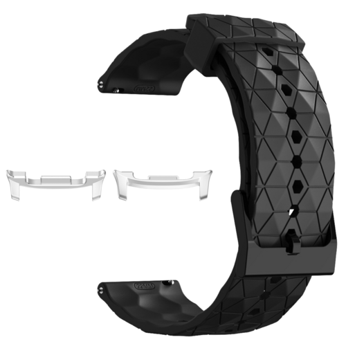 F�r Samsung Galaxy Watch 8 / 8 Classic / Ultra 2 Silikon Band Schwarz