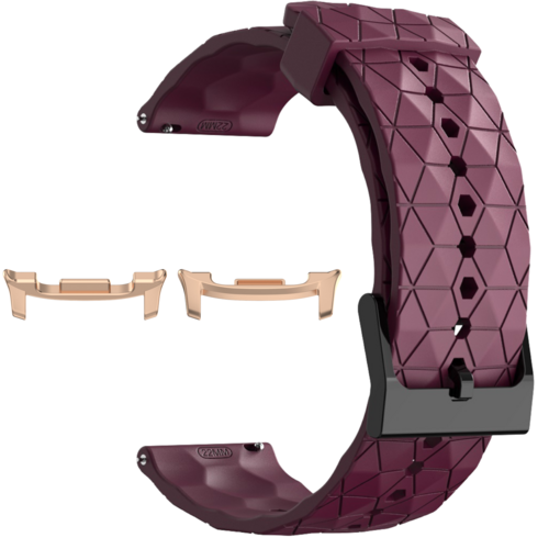 F�r Samsung Galaxy Watch 8 / 8 Classic / Ultra 2 Silikon Band Weinrot