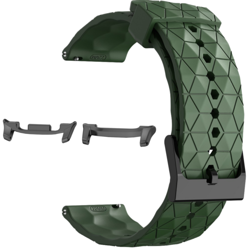 F�r Samsung Galaxy Watch 8 / 8 Classic / Ultra 2 Silikon Band D- Gr�n