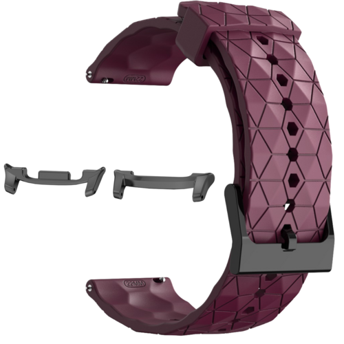 F�r Samsung Galaxy Watch 8 / 8 Classic / Ultra 2 Silikon Band Weinrot