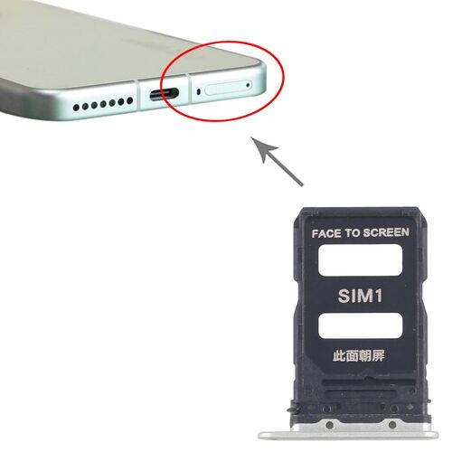 Fr Xiaomi 15 SIM Kartenhalter Dual SIM Card Tray Reparatur Ersatzteil Grn