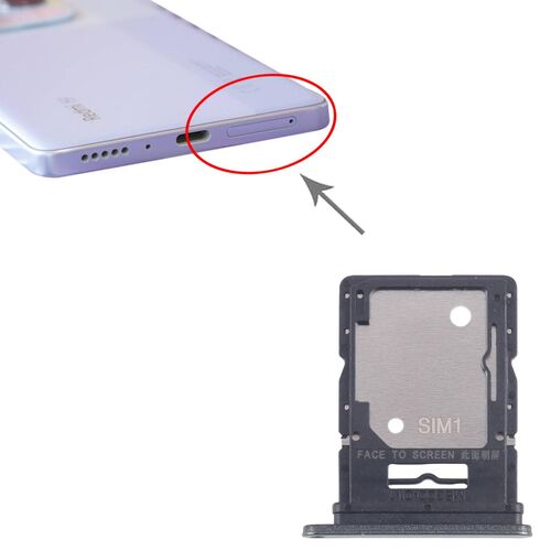 F�r Xiaomi Redmi Note 14 5G SIM + Micro SD Kartenhalter Tray Ersatz Dunkelgr�n