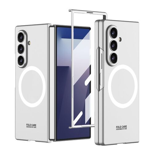 F�r Samsung Galaxy Z Fold7 GKK MagSafe Integrierte d�nne H�lle Silber