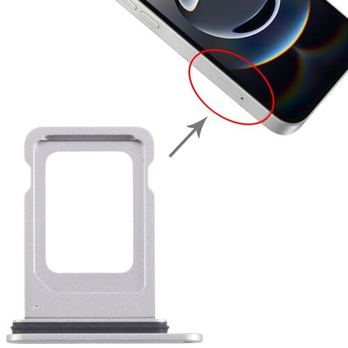 Fr Apple iPhone 16e SIM Kartenhalter Card Tray Reparatur Ersatzteil Silber