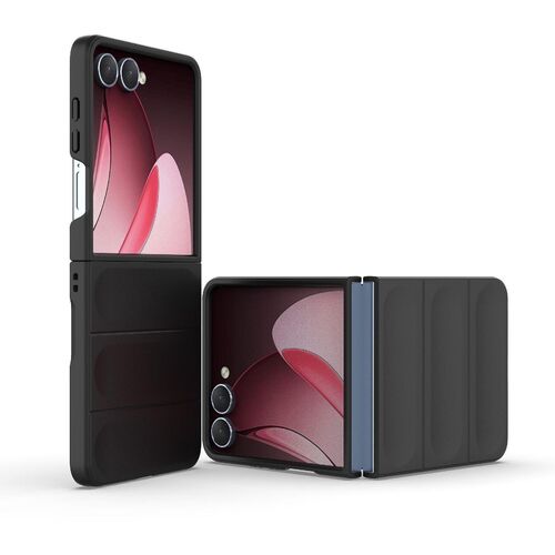 F�r Samsung Galaxy Z Flip7 5G Magic Shield Kunststoff H�lle Schwarz