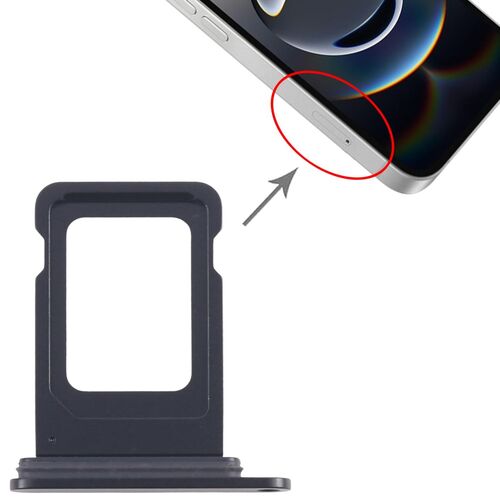 F�r Apple iPhone 16e SIM Kartenhalter Card Tray Reparatur Ersatzteil Schwarz