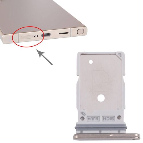 F�r Samsung Galaxy S25 Ultra SIM Kartenhalter Dual Tray Ersatzteil Gold