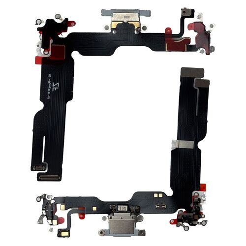 F�r Apple iPhone 15 Plus Ladeanschluss Dock Connector Ersatzteil Blau