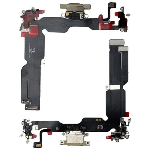 F�r Apple iPhone 15 Plus Ladeanschluss Dock Connector Ersatzteil Gelb