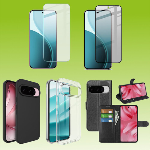 F�r Google Pixel 10 / 10 Pro Schutz Cover H�lle Tasche TPU Hart Glas AUSWAHL